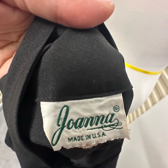 Vintage Black Blouse with Bow - Picture 7 of 8